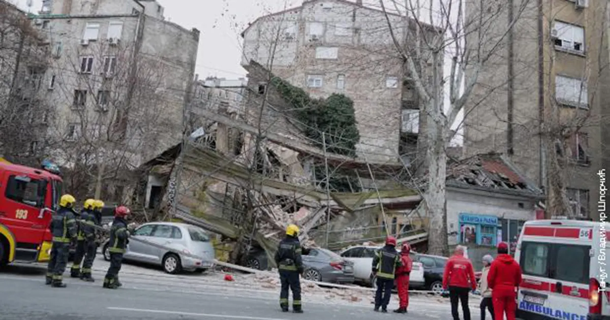 Srušila se kuća u centru Beograda