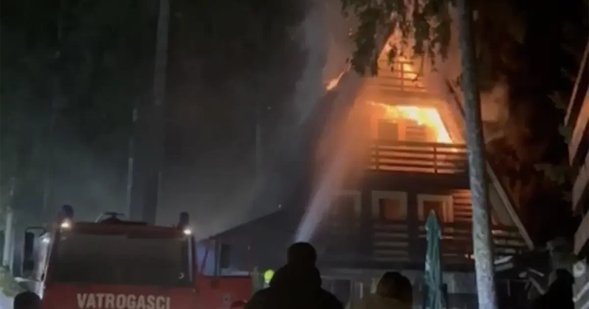 Gori vikendica na Vlašiću