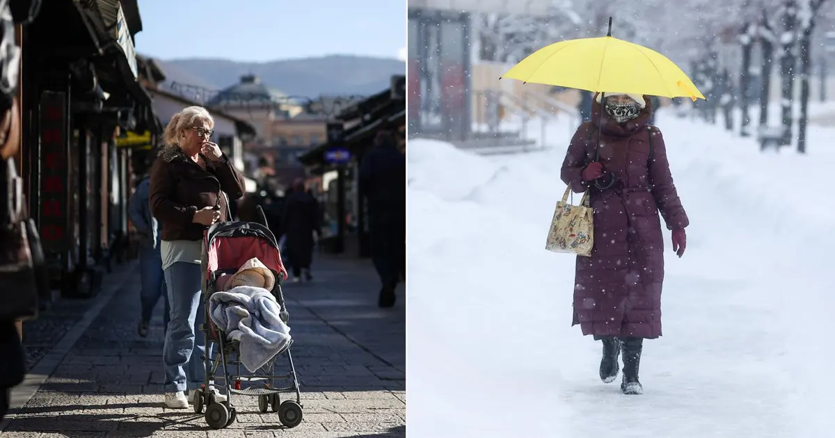 vrijeme sunce snijeg
