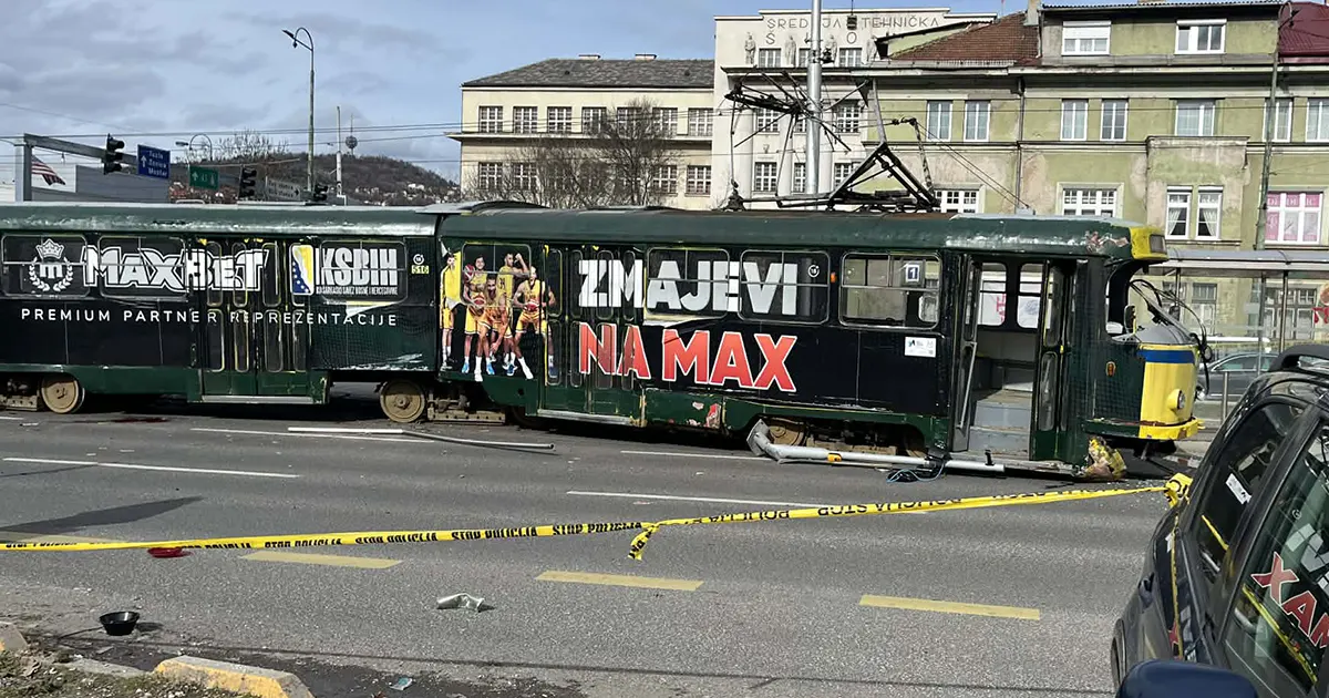 Iskočio tramvaj u centru Sarajeva