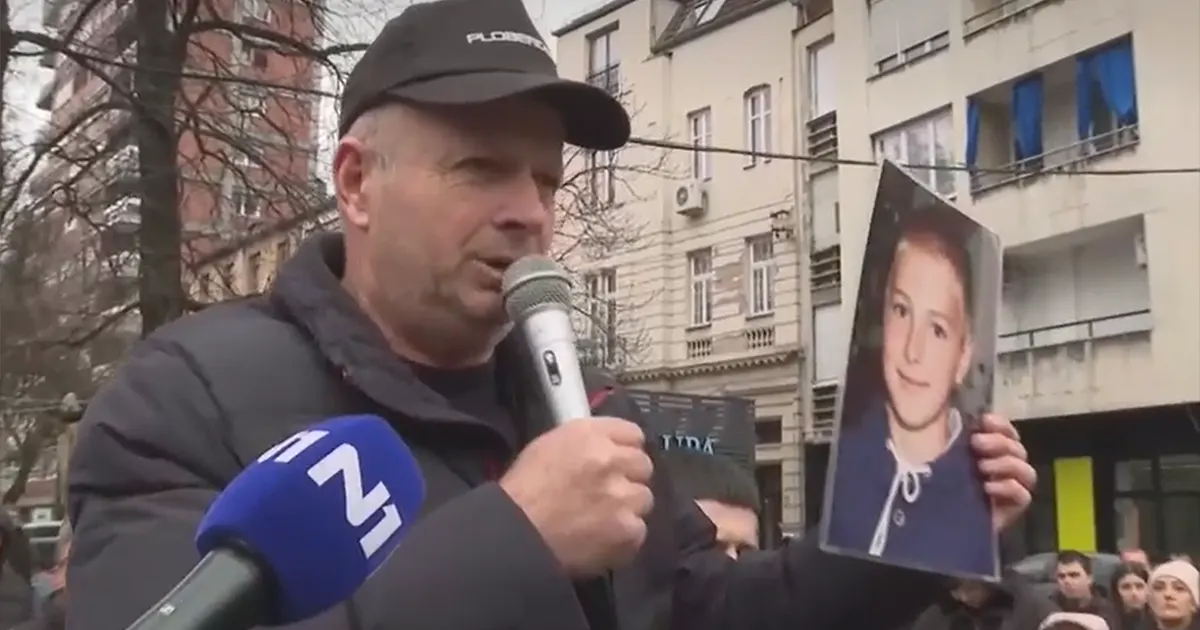 Sead Marevac na protestima u Sarajevu