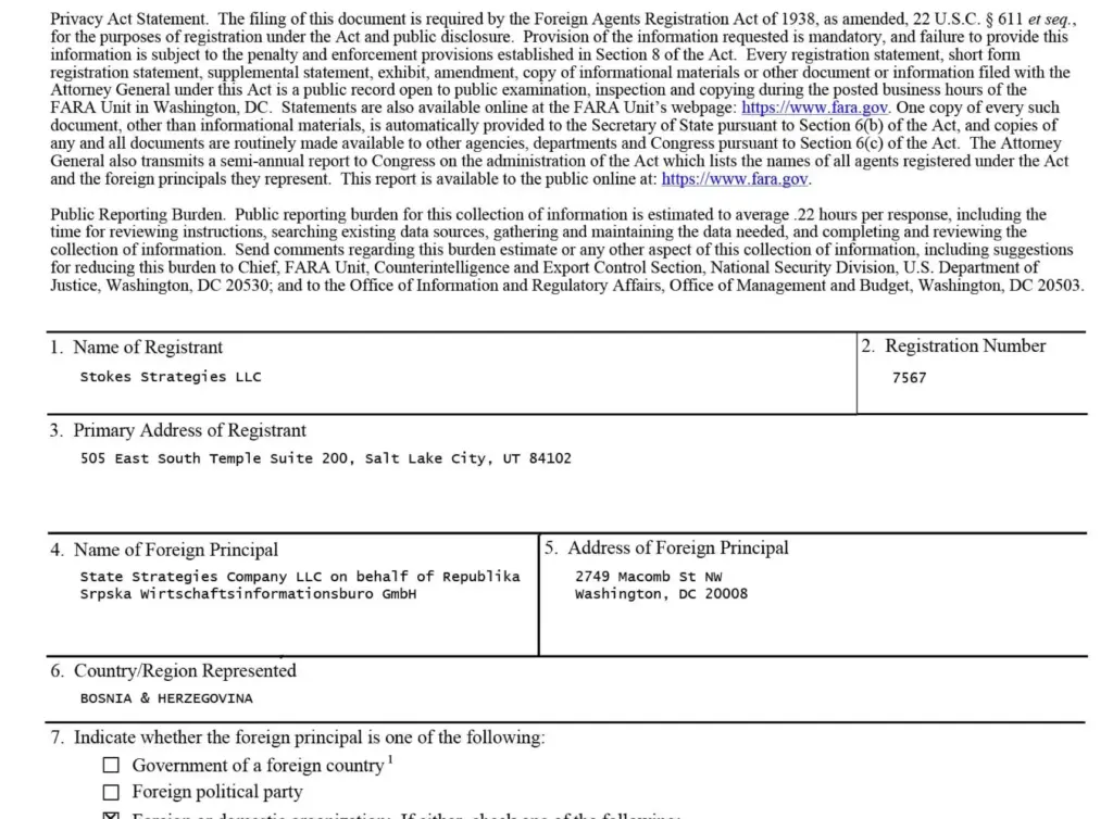 Detalj ugovora potpisan sa Stokes Strategies