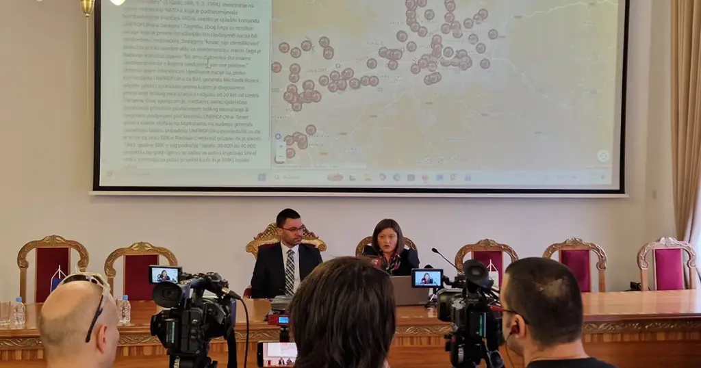 Predstavljena interaktivna mapa granatiranja Sarajeva
