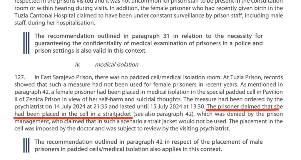 Izvještaj o KPZ Zenica