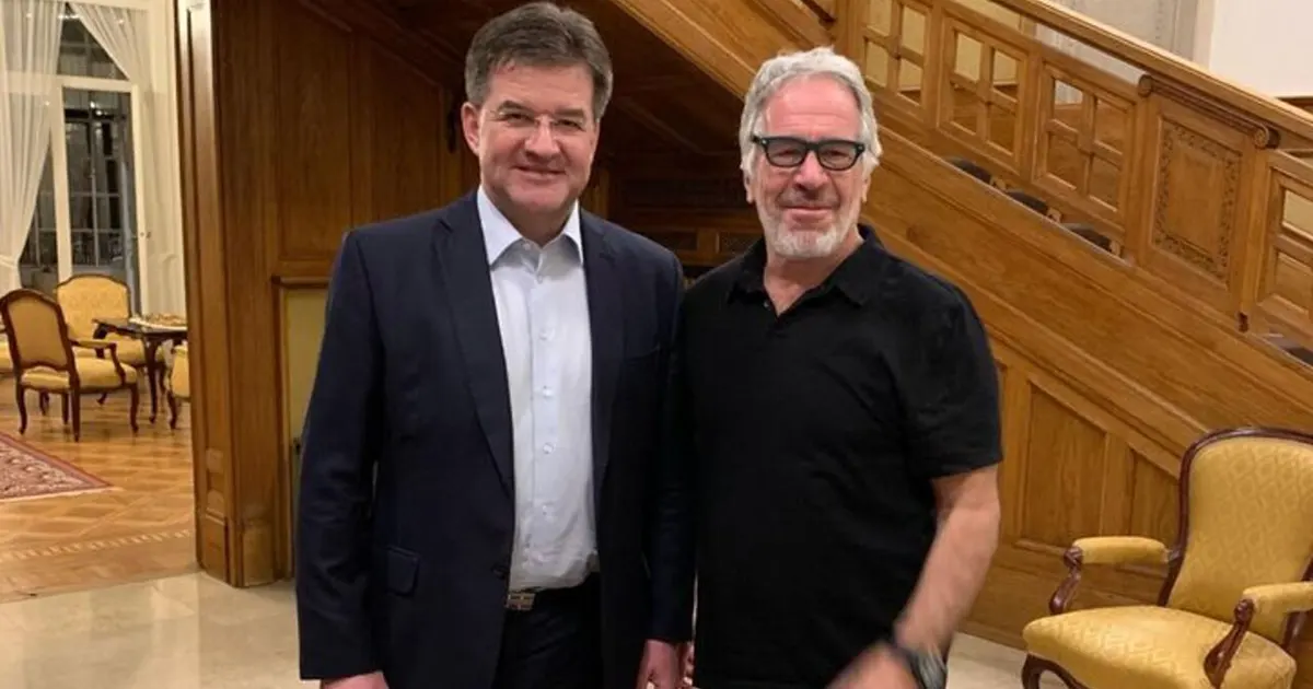 Miroslav Lajčak i Jeffrey Epstein