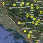 Mapa gradova u kojima se otvara Lidl u BiH
