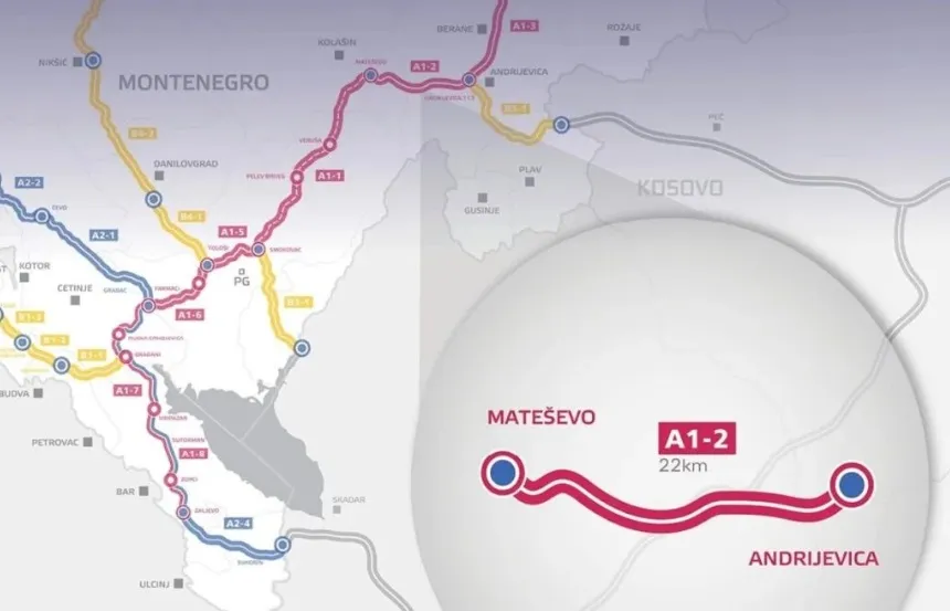Dionica Mateševo-Andrijevica