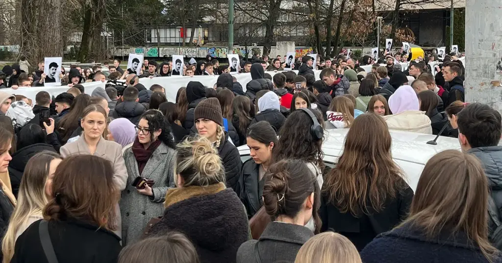 Protesti u Sarajevu nakon pogibije studenta