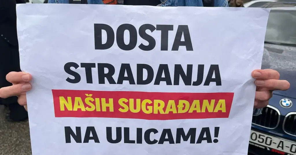 Protesti u Sarajevu nakon pogibije studenta