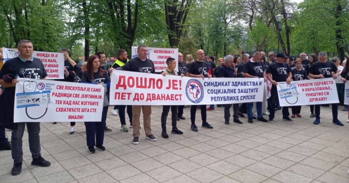 protest zdravstvo medicinari rs