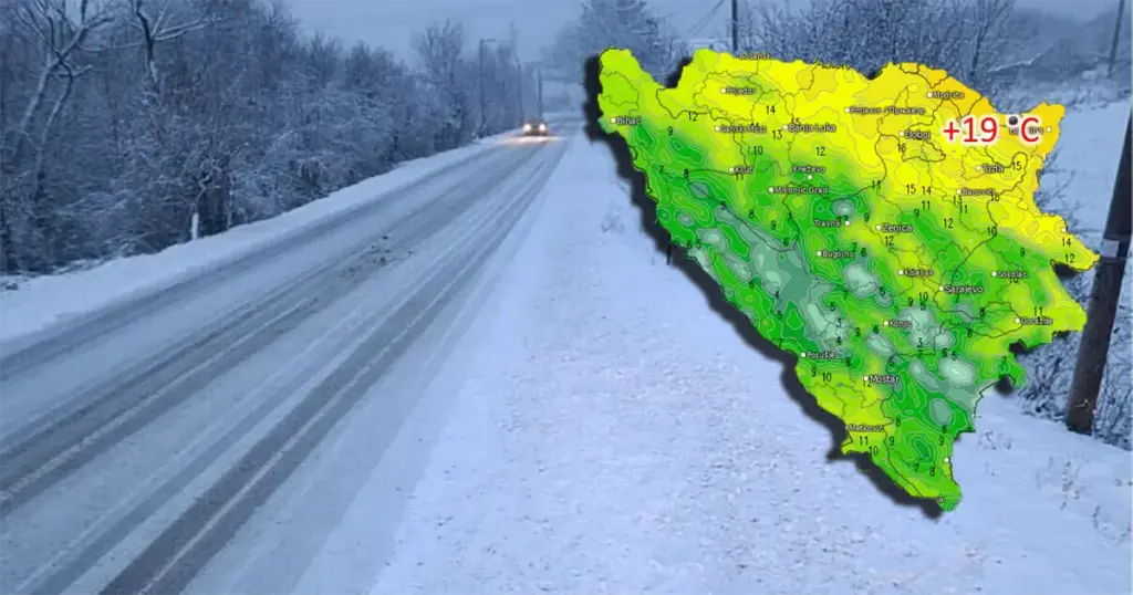 Snijeg, kiša i zahlađenje: Prvo će ugrijati, biće čak 19 stepeni. A onda slijede obilne padavine