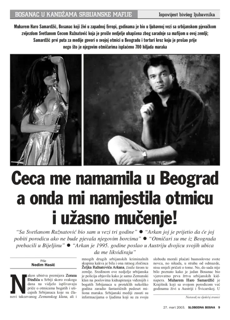 Tekst je izašao u Slobodnoj Bosni u martu 2013. godine