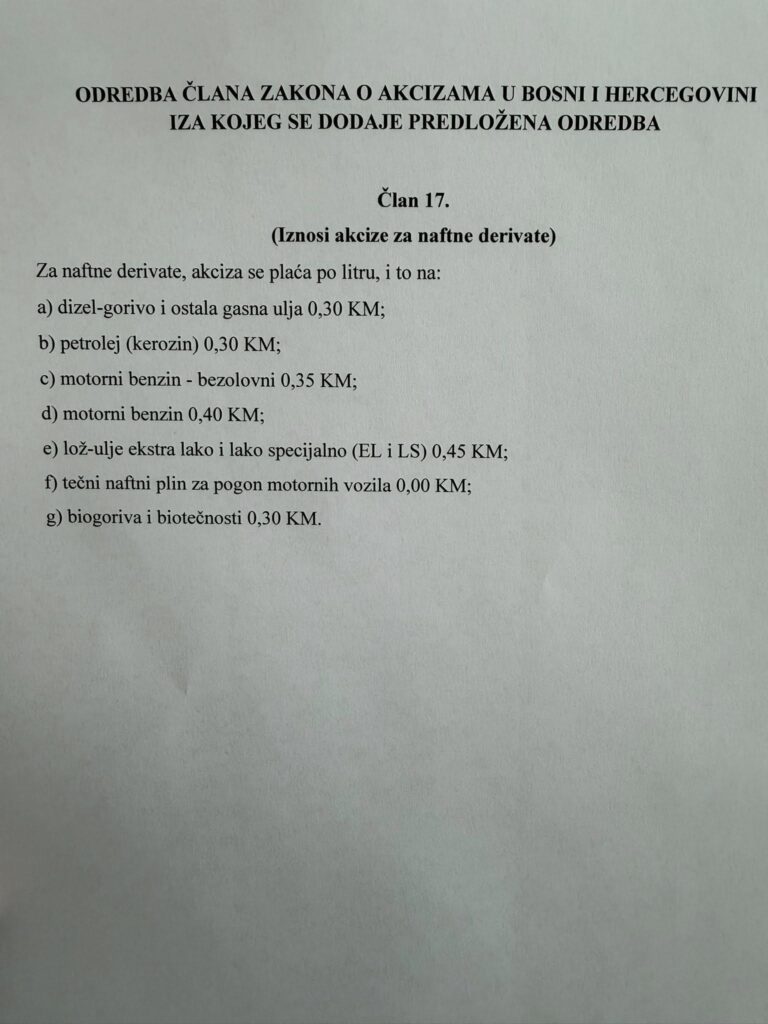 Prijedlog Saše Magazinovića