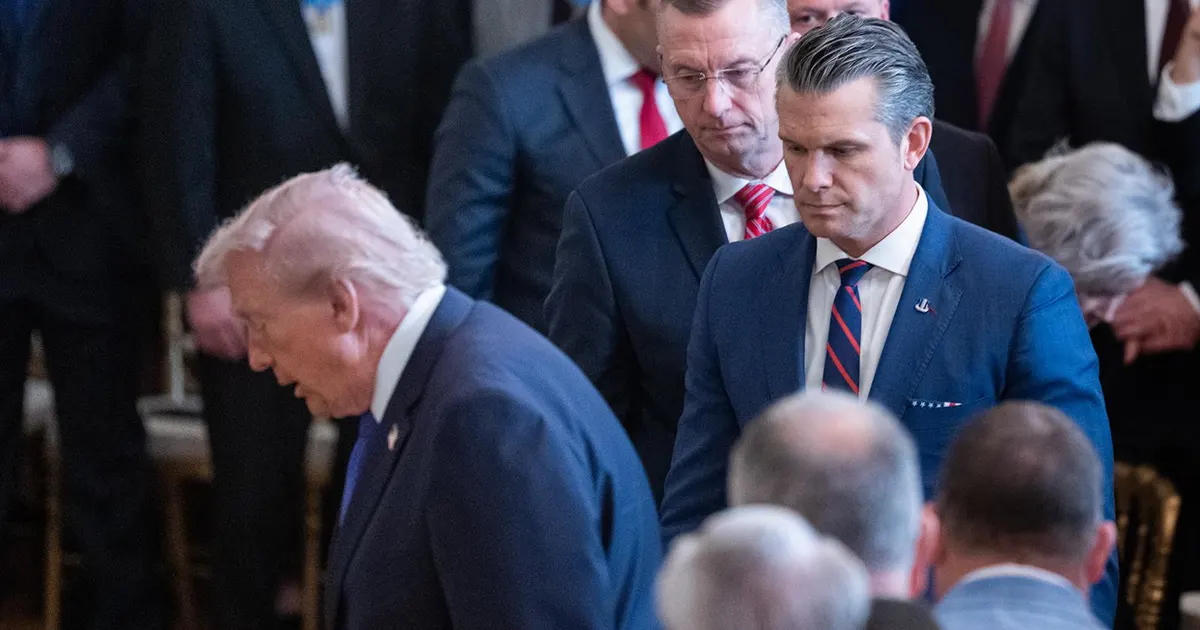 Pete Hegseth i Donald Trump