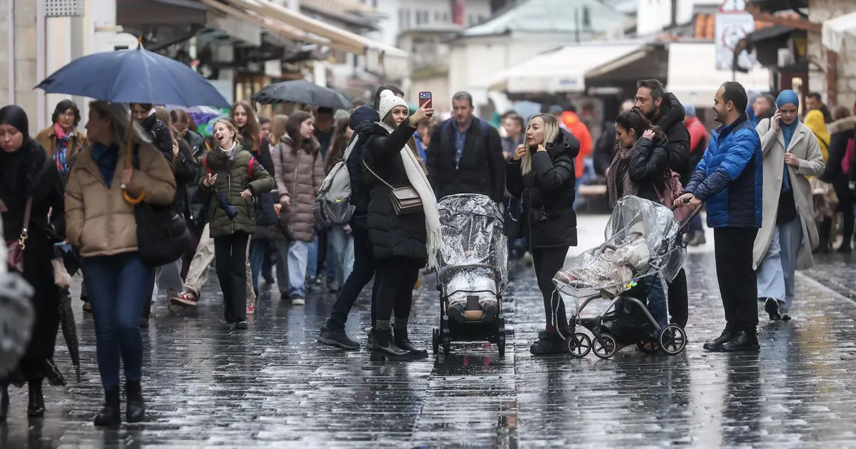 bascarsija turisti sarajevo vrijeme kisa