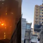 Pogođena stambena zgrada u centru Bejruta