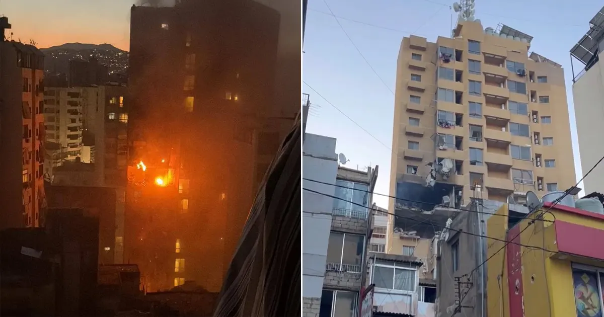 Pogođena stambena zgrada u centru Bejruta