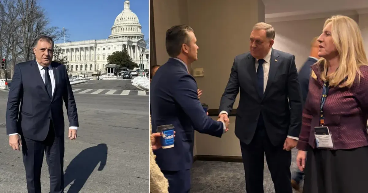 Milorad Dodik tokom posjete u Americi