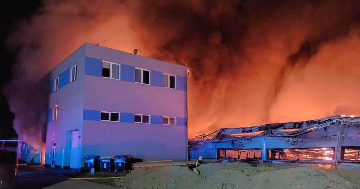 Spaljena fabrika Elbit Systems