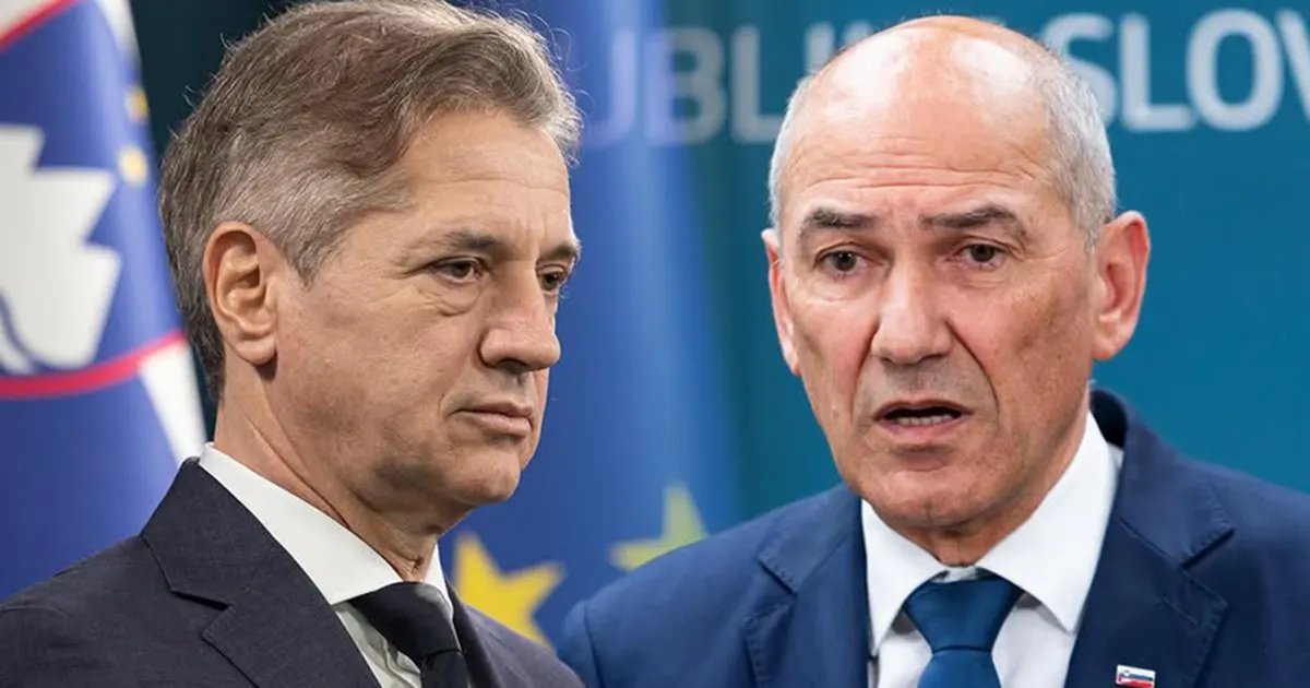 Robert Golob i Janez Janša