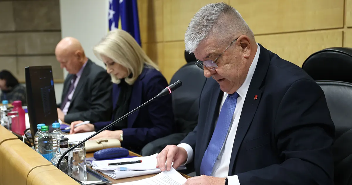 Dragan Mioković na sjednici Parlamenta FBiH