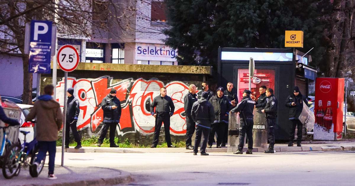policija u mostaru nakon tuca navijaca