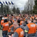 Protest radnika Nove željezare Zenica