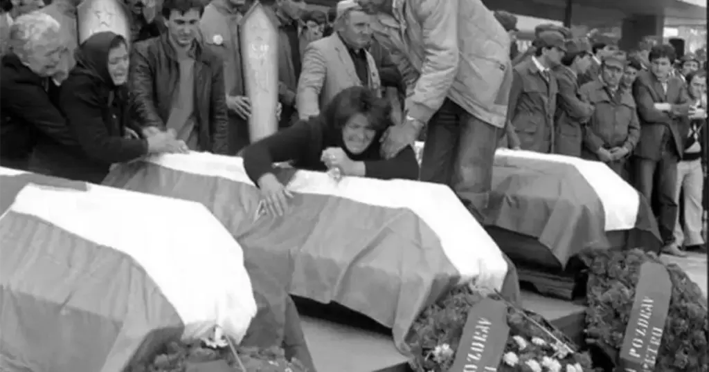 Potresni prizori na sahrani