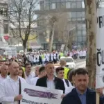 Protest doktora u Tuzli