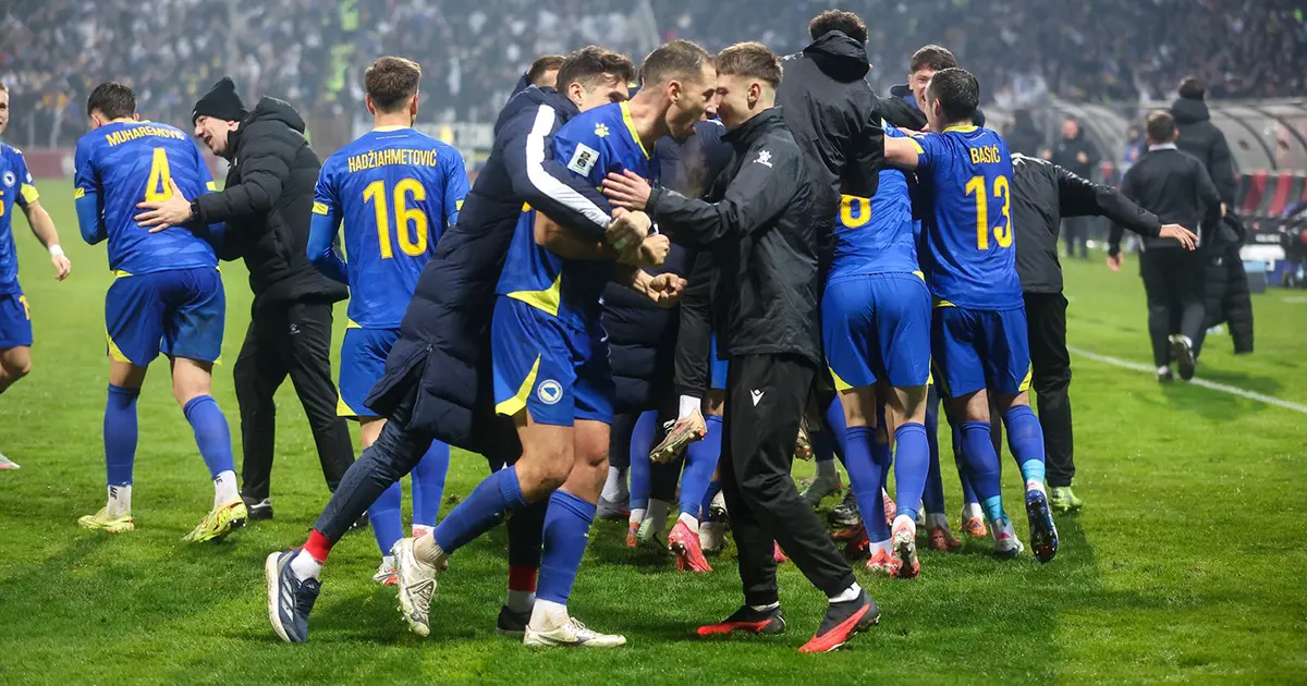 Slavlje Zmajeva nakon pobjede nad Rumunijom