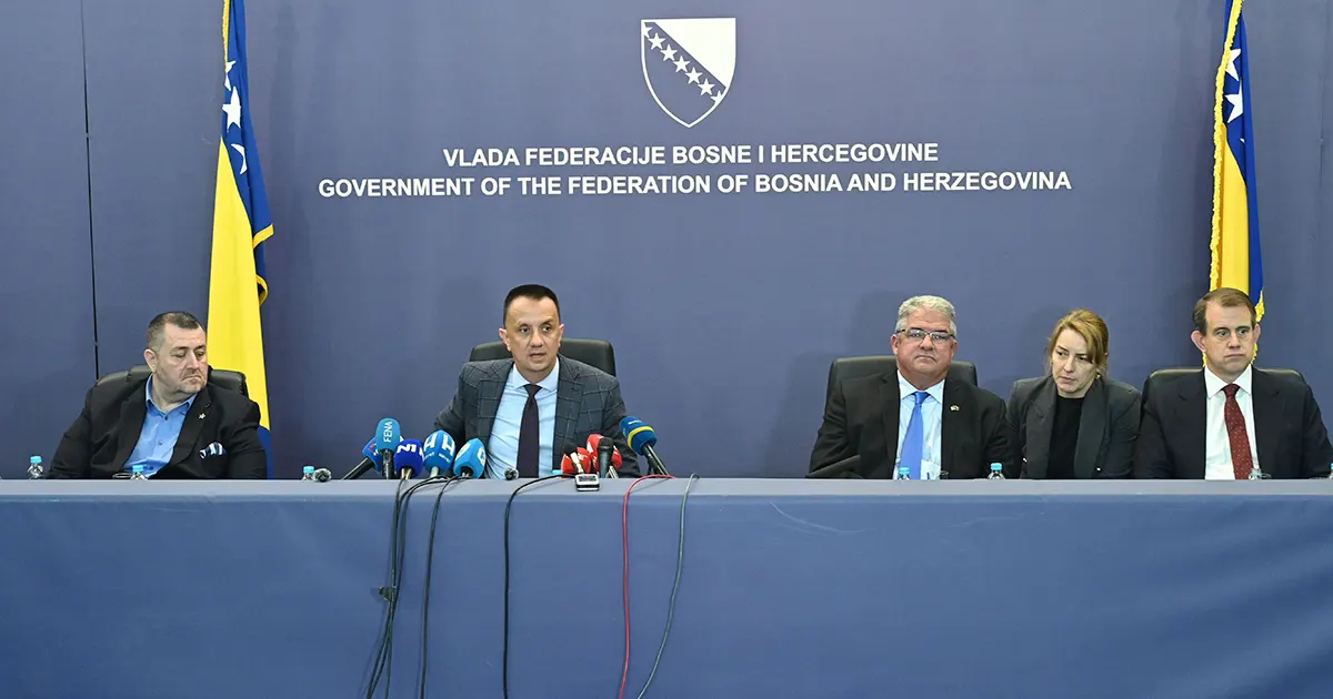 Konferencija za medije federalnog ministra energije, rudarstva i industrije Vedrana Lakića