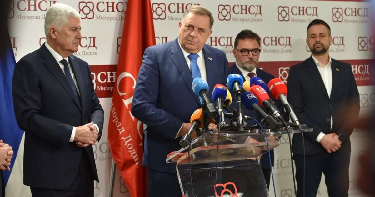 Dodik i Čović nakon sastanka u Banjoj Luci