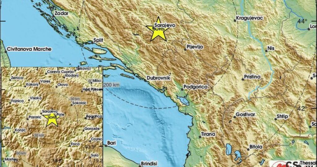 Zemljotres jačine 3 po Richteru pogodio BiH