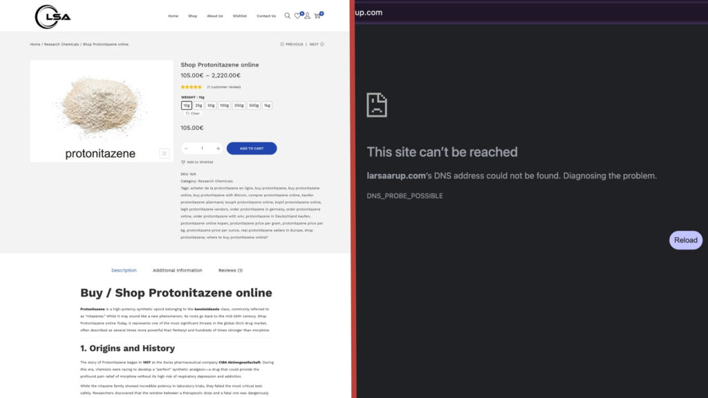 Stranica prodavca koji je tvrdio da je iz Španije obrisana je nakon Detektorovog upita