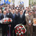 Polaganje cvijeća u Ahmićima