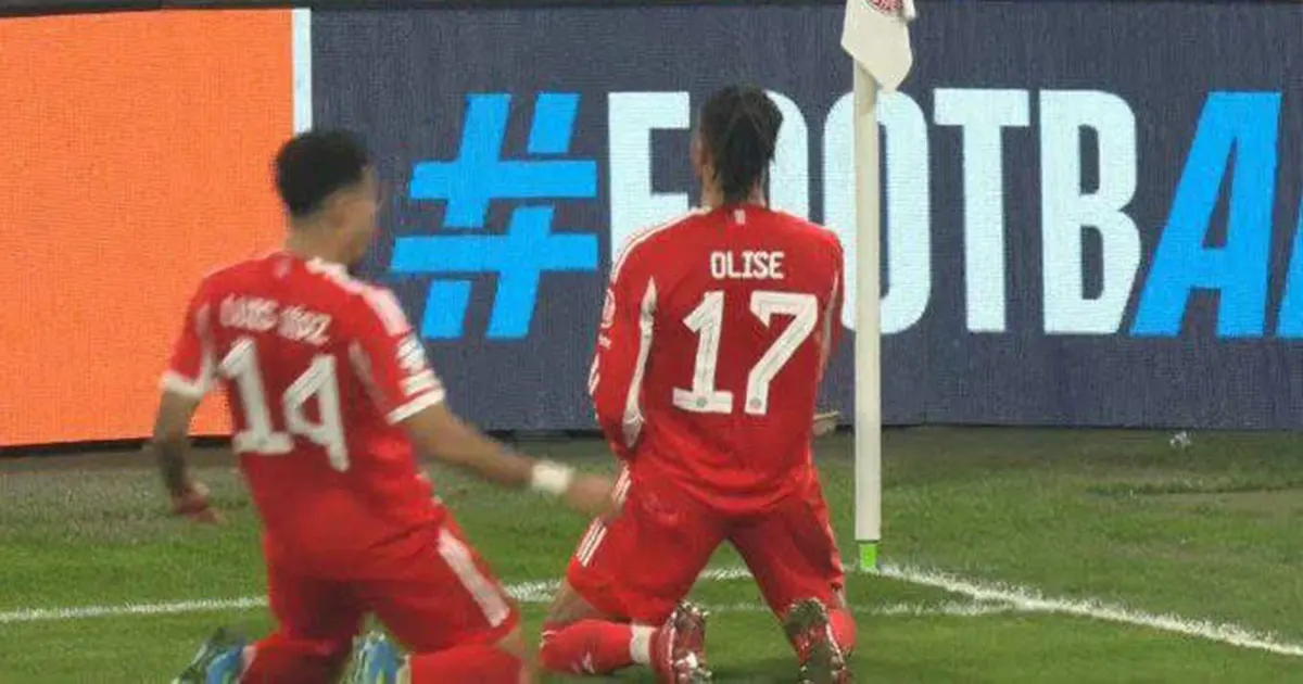 Olise slavi pobjednonsni gol protiv Reala