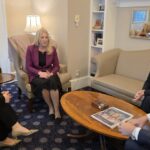 Milorad Dodik, Željka Cvijanović i Ana Trišić-Babić u Bijeloj kući