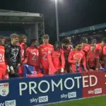 Slavlje igrača Coventryja nakon promocije u Premiership