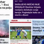 Naslovnice crnogorskih medija nakon plasmana BiH ns SP