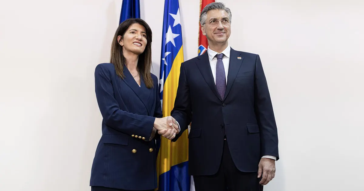 Darijana Filipović i Andrej Plenković