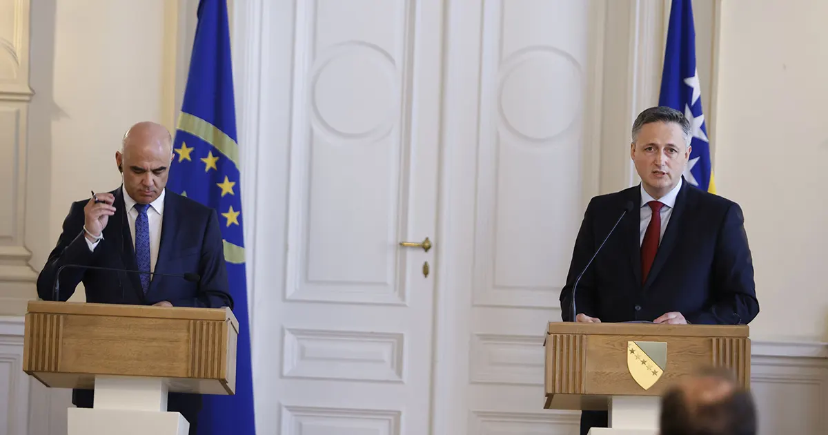 Alain Berset i Denis Bećirović