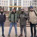 Enes Hodžić, Nino Bilajac, Irvin Pekmez i Mirza Mršo tokom boravka u Moldaviji