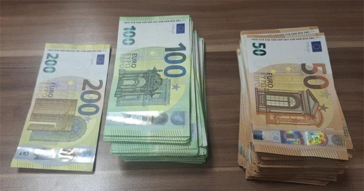 Zaplijenjeni euri