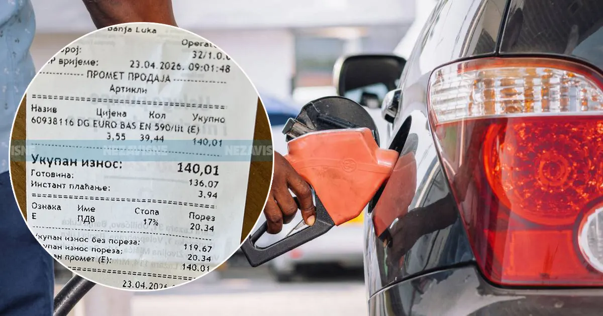 Povrat akciza u RS: Gorivo platio 140 KM, dobio litar besplatno