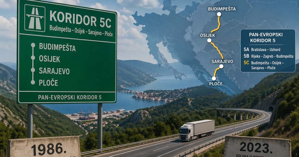 Zaboravljeni planovi iz 2004: Kako je BiH mogla izgledati danas da je Koridor 5C završen