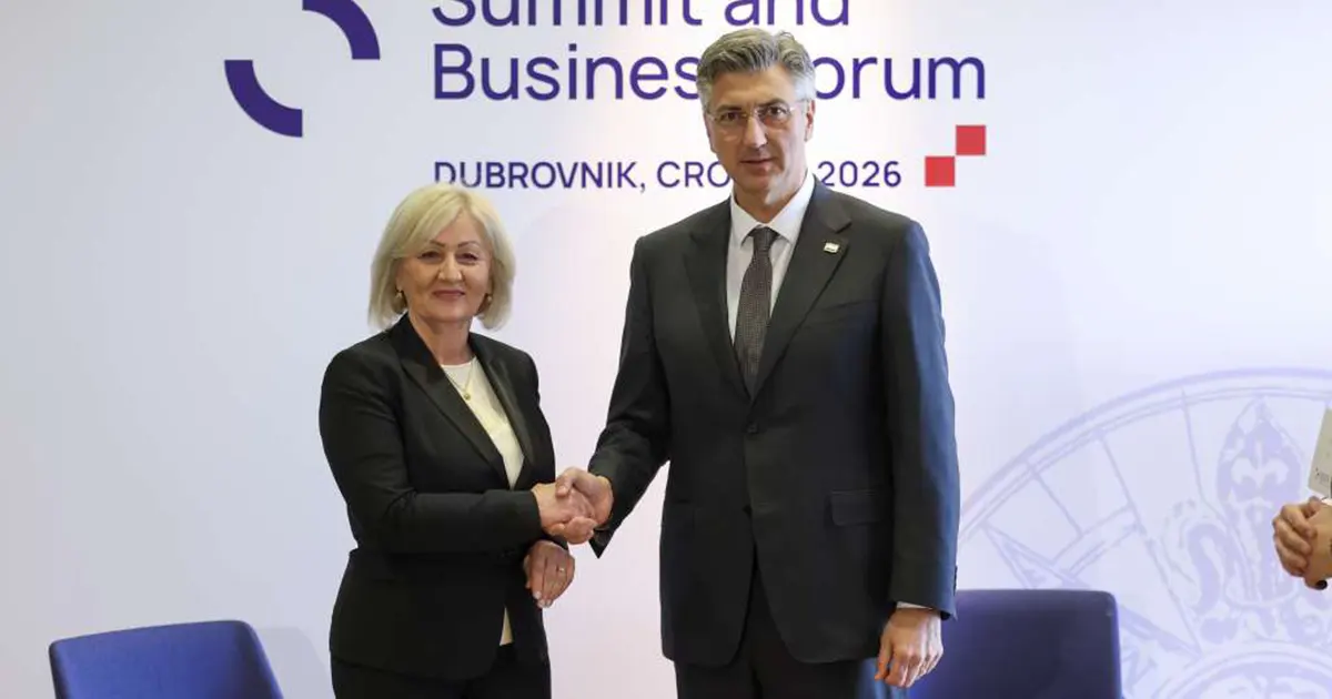 Borjana Krišto i Andrej Plenković