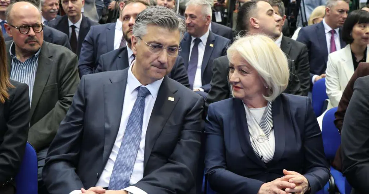 Borjana Krišto i Andrej Plenković