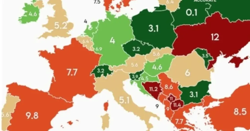 Objavljena mapa nezaposlenosti u Evropi, podatak za BiH je katastrofalan