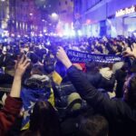Navijači ispred Vječne vatre