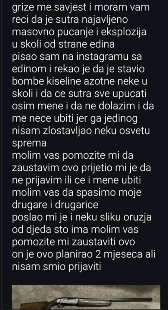 Mail o postavljenim bombama zasad stigao u sedam škola